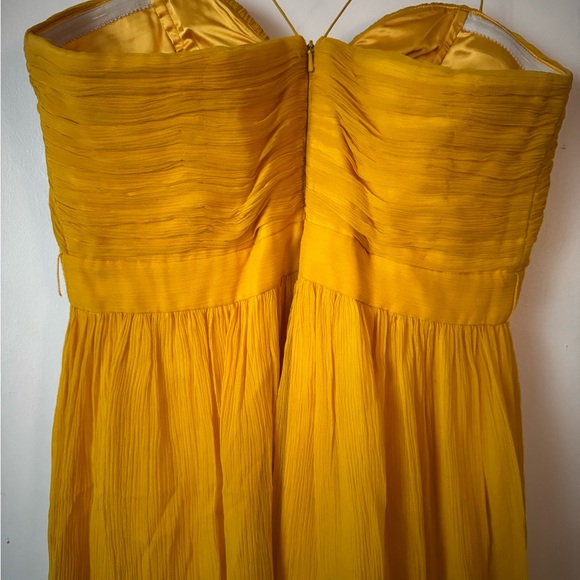 Elegant Yellow Spaghetti Strap Dress - Picture 7 of 10